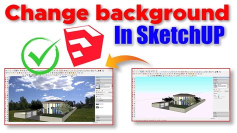 sky background sketchup|change background in sketchup.